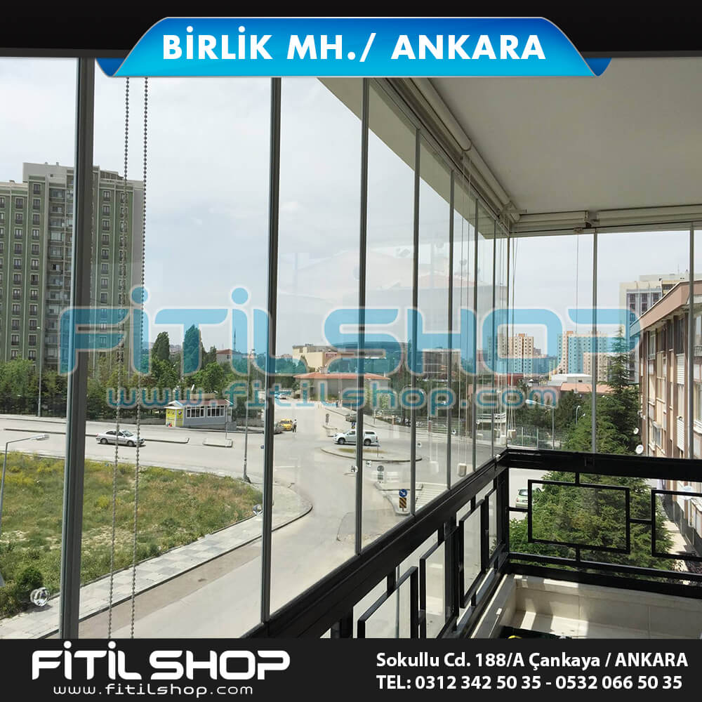 Birlik Mahallesi Ankara Cam balkon fitil montajı